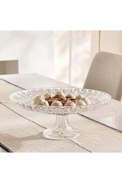 Home Box Jewel Glass Cake Stand - 32.7x13.7 cm