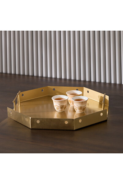 Generic Layali Noor Serving Tray - 37.5x37.5x4 cm