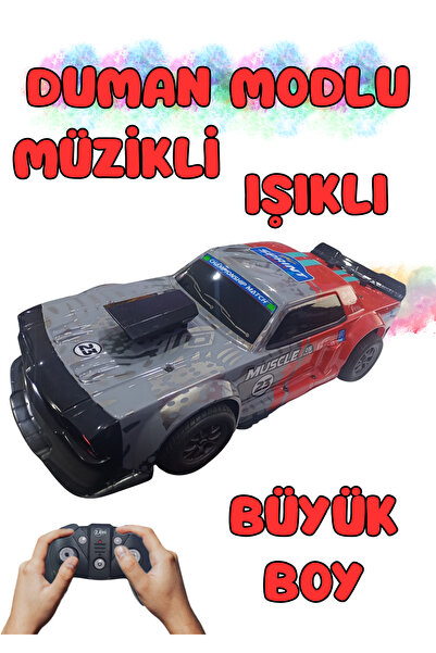 Boratila Toys 1/8 Ölçek 2.4Ghz 7.4V Işıklı Şarjlı Sesli Uzaktan Kumandalı DUM...
