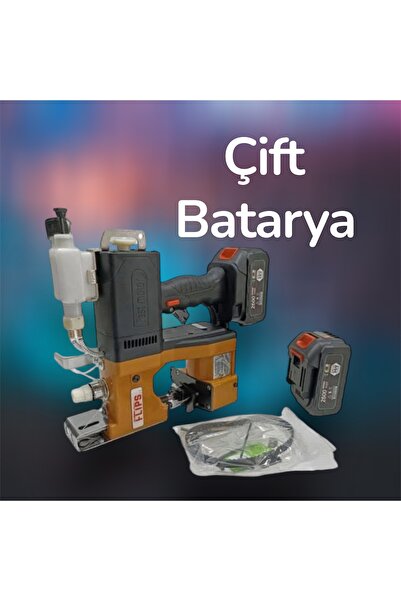 GÜMÜŞ MAKİNA ŞARJLI ÇUVAL AĞZI DİKİŞ MAKİNASI (çift batarya)