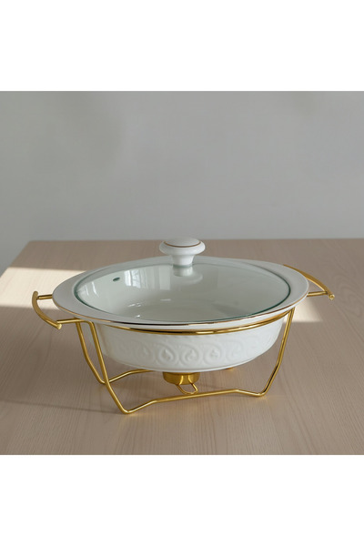 Generic Noor Luxe Round Food Warmer - 2 L