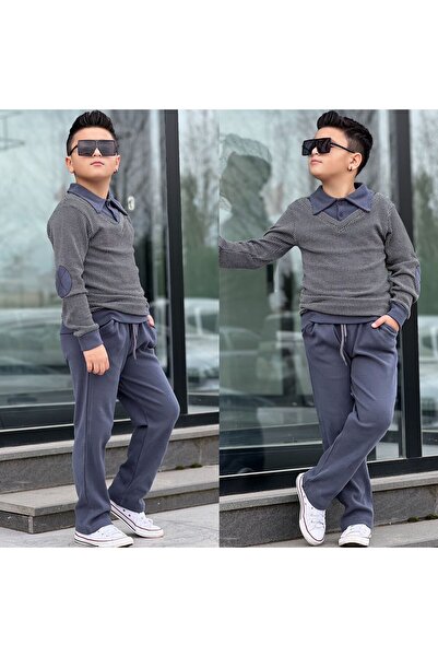 muzur r kids muzur r kids Boy's Sweat - Pants Winter Full Lycra Top and Botto...