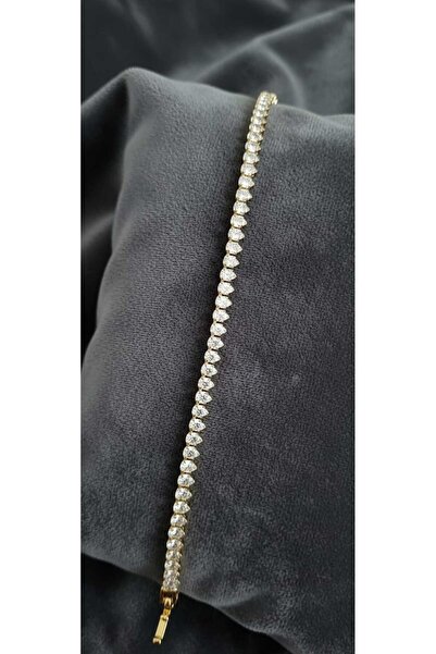 Kmod Life Zircon Stone Gold Color Tamtur Steel Bracelet-