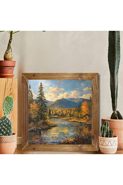 Tuba Decor Square Painting with Wooden Frame