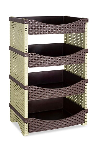 Voltbox 4 Katlı Mutfak Balkon Kiler Için Çok Amaçlı Sebze Sepeti