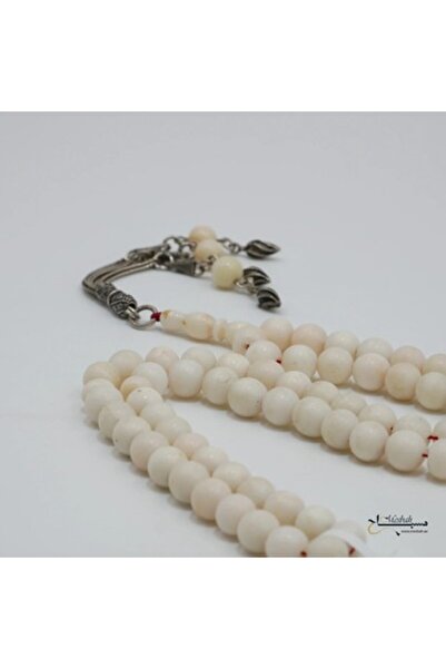 Generics Natural white Italian coral rosary , 65 beads , 51 g ,size 7.5/8mm ,...