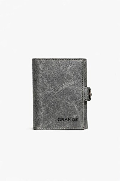 Grande Original Leather 3-Fold Folding Paper and Coin Compartment Multi-Usefu...