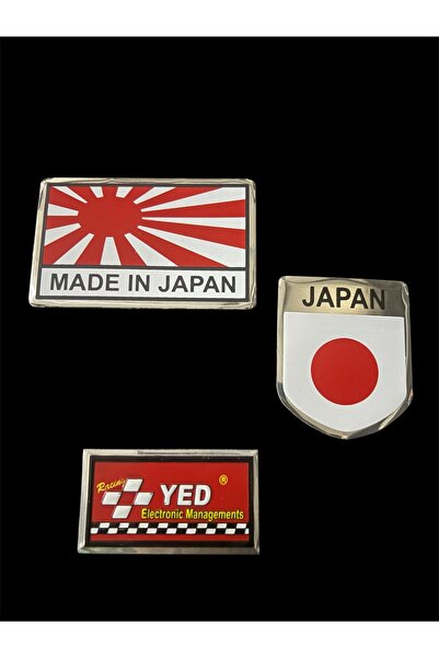 YED Japonya Bayrak İkili Arma Set