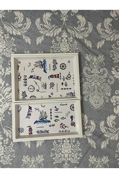 Voltbox طقم صواني مكون من 3 قطع - صواني الشاي - صواني التقديم - صواني تقديم ا...