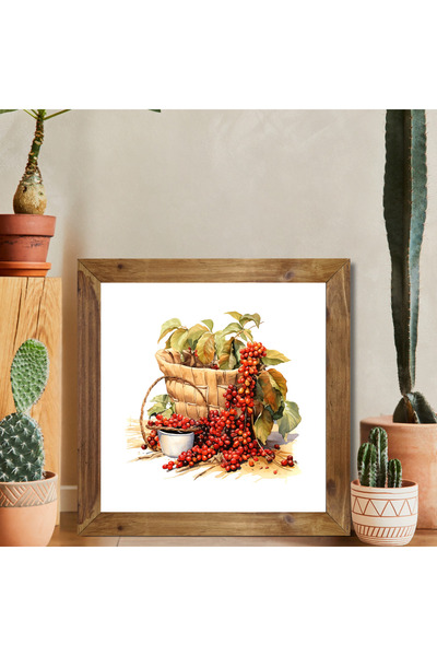 Tuba Decor Tablou pătrat cu rama din lemn