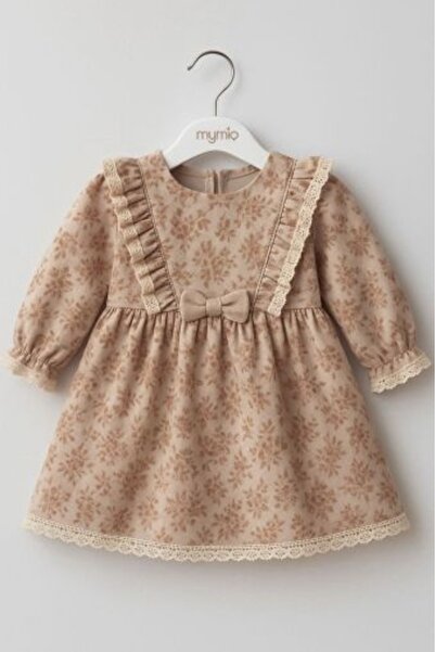Superbaby Φόρεμα MyMio με floral print και λεπτομέρειες από δαντέλα, κομψό κα...