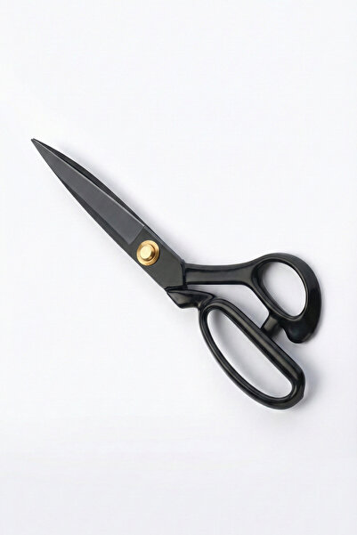 MEFAKS TEKSTİL Professional 7” Metal Scissors Black – Sharp Steel Blade, Ergo...