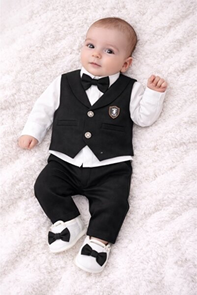 Superbaby Set elegant Babylia Tuxedo elegant pentru baieti, costum complet cu...