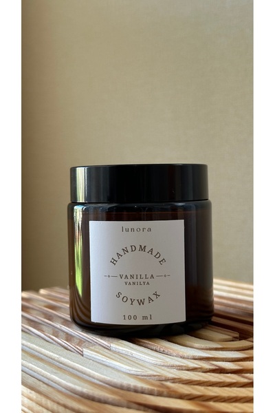 Lunora Vanilya Kokulu Soya Wax Mum - 100 ml