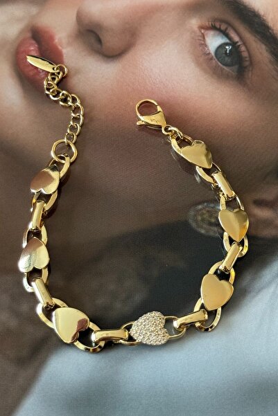 Trendy Butik Xuping Heart Row Bracelet