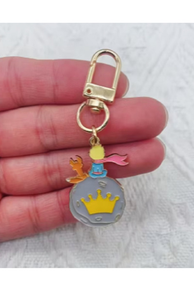 TChic زينة حقيبة بتصميم الأمير الصغير مع سحاب إغلاق