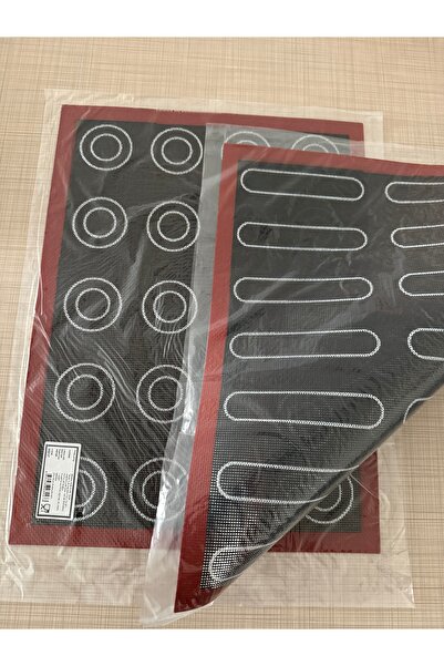 ZUZU PASTA MALZEMELERİ Delikli Çift Taraflı Makaron Ekler Matı 30*40 cm