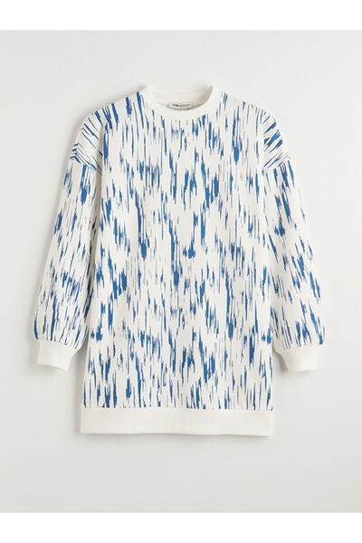 LC Waikiki New season from gulis gi̇yi̇m blue bicycle collar patterned women'...