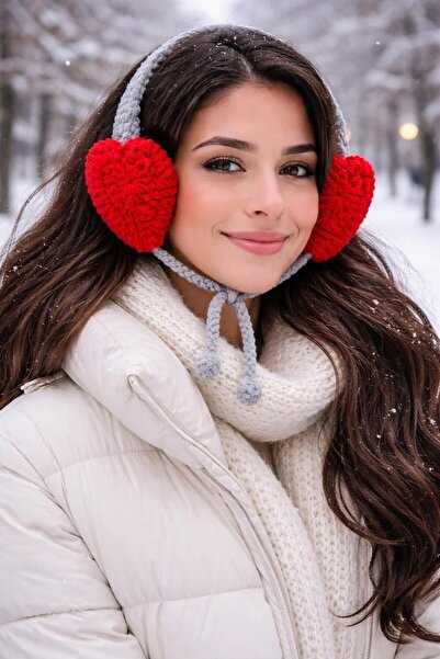 one depot only for quality life Kalpli Örgü Kulaklık Kadife Pofuduk Yumoş Zar...