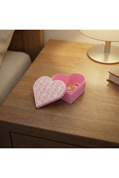 Runic Studio Gift box, Runic Studio, Lace heart, 95×40 mm, Pink