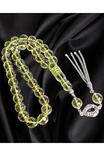 Erbab i Kehribar Certified Caribbean Amber Prayer Beads - Silver Tassel Design