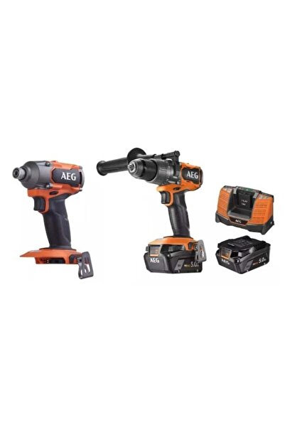 AEG BSB 18BL2-0 + BSS 18C3B3-502 2X5AH Akülü Vidalama Seti