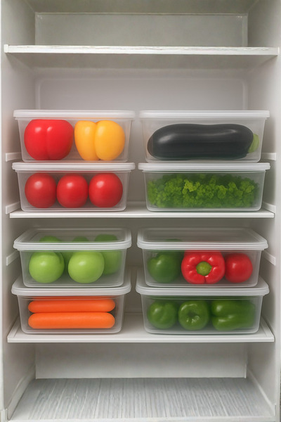 SUPERPUP Storage Container 3.5 Liter Freezer Airtight Food Container 3 Pieces