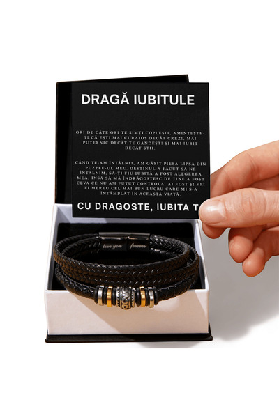 Bijuri Gift for my beloved - Braided Leather Bracelet