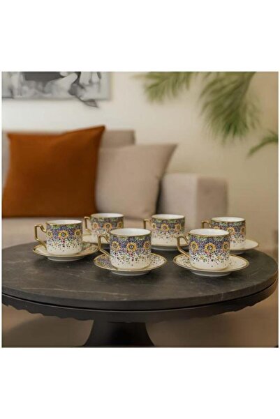 Generic Decorative Coffee Cup Set - 6 Luxury Pieces