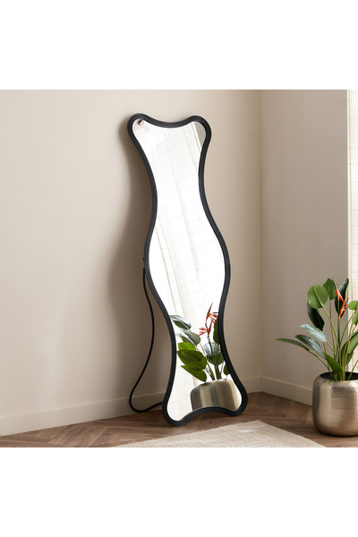 Home Box مرآة آيرا لوكس المعدنية ذات القاعدة المتموجة - 58.5 × 41 × 180 سم