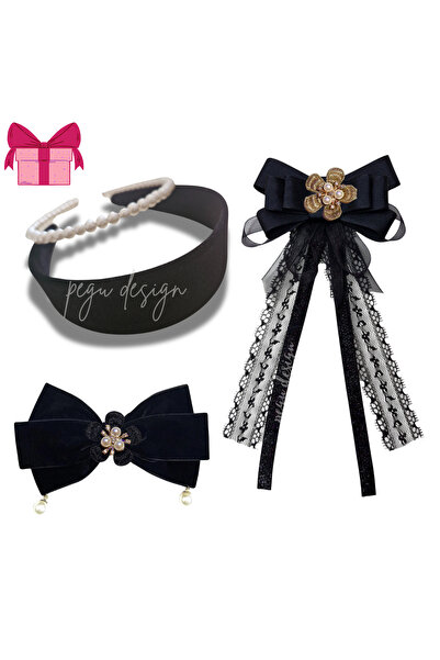 pegu baby collection ΣΕΤ 4 ΤΕΜΑΧΙΩΝ: ΚΟΡΟΝΑ ΜΕ ΠΕΡΛΕΣ, ΒΕΛΟΥΔΙΝΗ ΚΟΡΟΝΑ, ΚΟΣΜ...