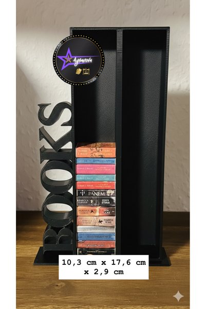 aysanova Dekoratif Books Yazılı Mini Kitaplık / Kitap Sergileme Standı/Kitap ...