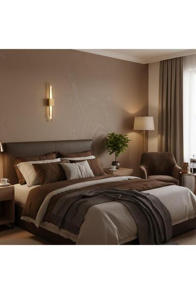 Elizim Home Lighting Kutu gold ledli pilli aplik