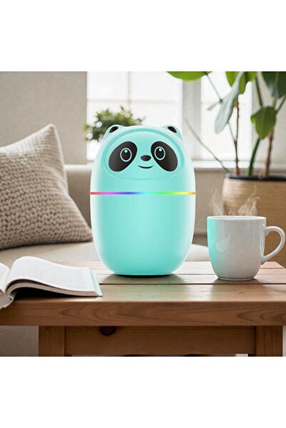 BENİMOLMALI Panda Figürlü Hava Nemlendirici Mavi Ultrasonik Soğuk Buhar Çocuk...