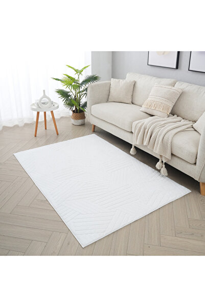 Home Box Elsdon Volco Patterned Rabbit Fur Rug - 110x160 cm