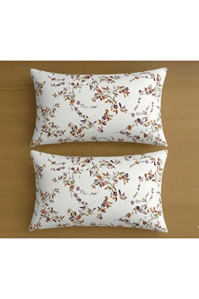 NURLATEX 2-Piece Floral Cotton Pillowcase
