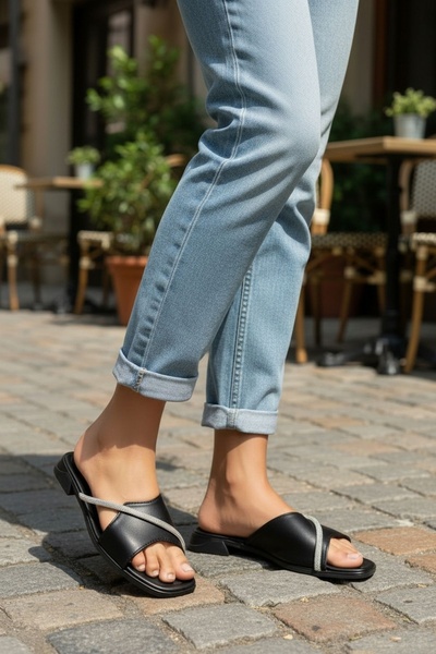 Modafırsat Women's Daily Slippers Stylish Orthopedic Summer Home Beach Vacati...