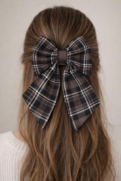 ZRN AKSESUAR Stylish Automatic Bow Tie with Black, Gray and White Color Mix w...