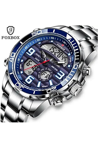 Lige Metal Kasa Metal Kordon Klasik Spor Mavi Kadran Erkek Kol Saati