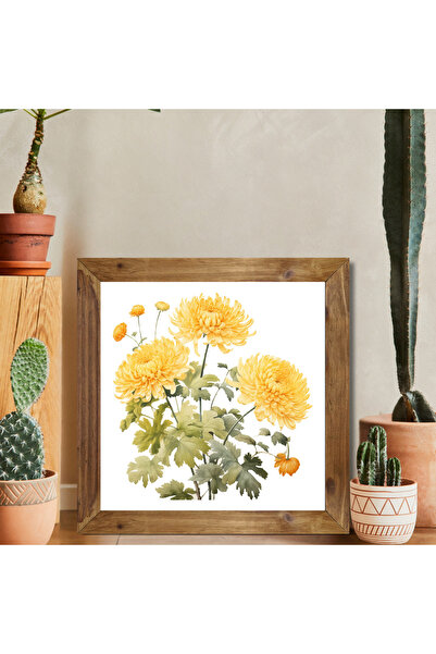 Tuba Decor Square Painting with Wooden Frame