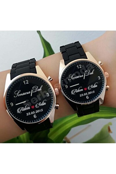 serbestmoda Erkek Sevgili Saatleri Sevgiliye Doğum Günü Hediyesi Çift Saat Ko...