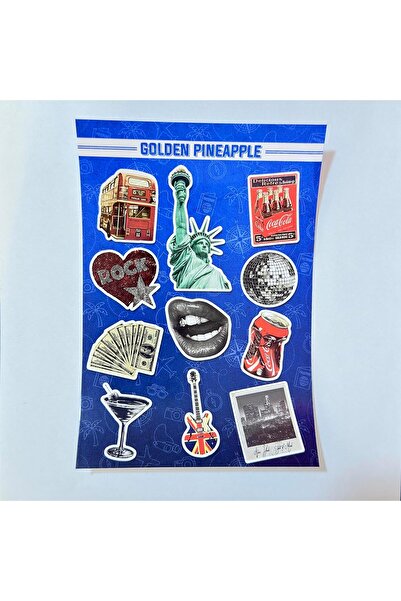 golden pineapple Variety Sticker Set