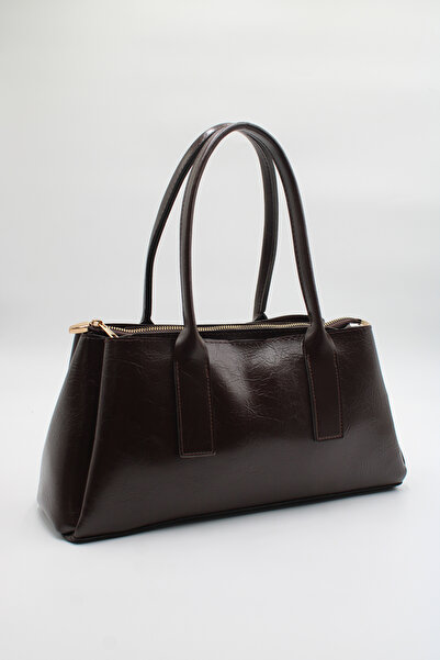 LASSO Women's Patent Leather 3-Compartment Zipper and Magnetic Closure Hand, ...