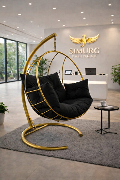 SİMURG SALINCAK VE DESİGN XL GOLD DAMLA SALINCAK - BÜYÜK BOY BAHÇE BALKON SAL...