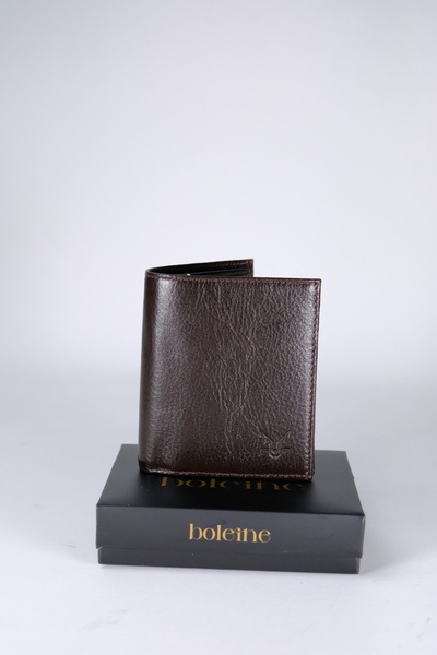 Boleine Men's Leather Wallet Pontos Bl2004 Bitter Brown
