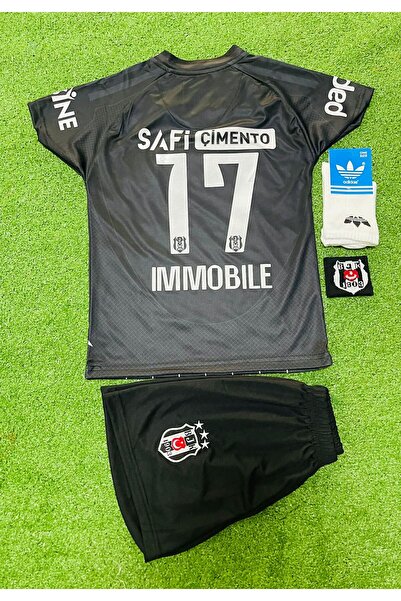 Forma ;"B;"e'ş;"i'kt;"âş 24/25 Sezon SİYAH ÇOCUK 4.LÜ SET FUTBOL Forması /// ...