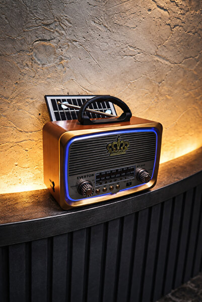 MEMİTA Everton rt-849 usb am-sw-fm bluetooth panelli nostalji radyo