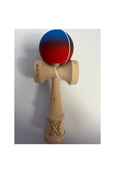 Crocodileskids Kendama X Originala, Profesionala, Leski, din Lemn, Rubber Gri...