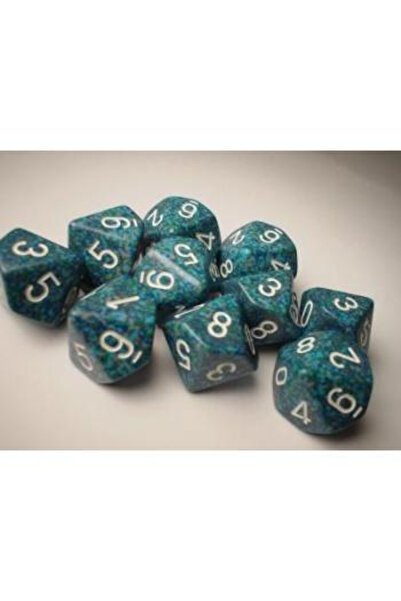 Chessex Speckled Polyhedral Skin d10 Set - Sea