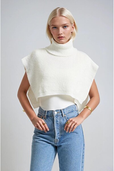 Lijuri Sleeveless Turtleneck Knitwear Sweater 1427